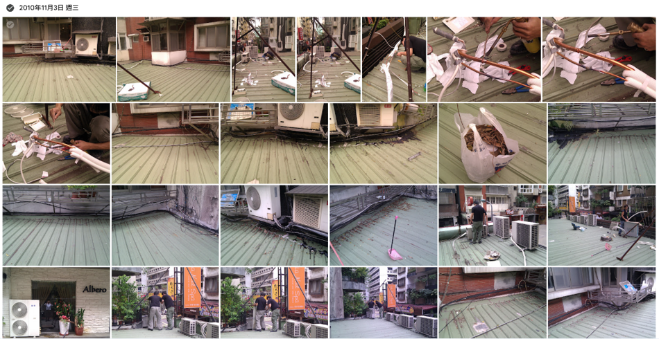 顧好家德哥2010年在台北店面鐵皮屋頂進行資產維護的真實照片